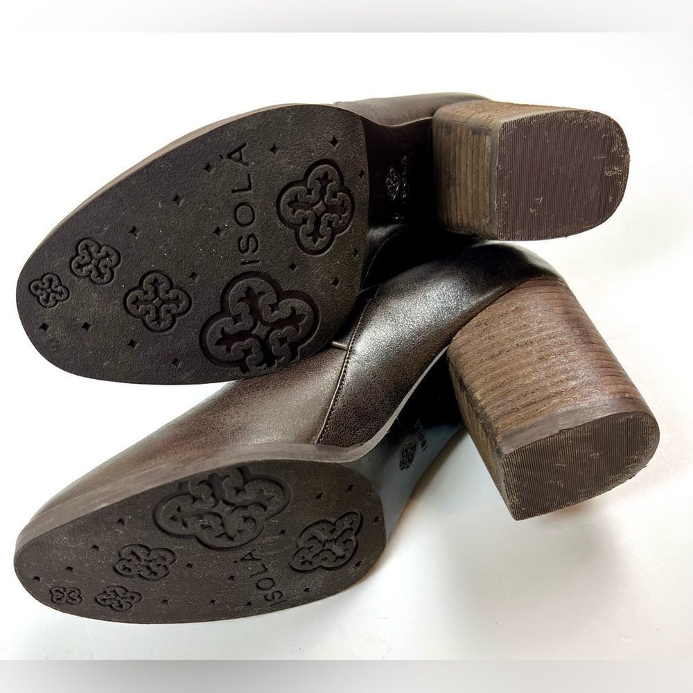 Isola Ladora Larka Horse-bit Leather Booties - Picture 12 of 13